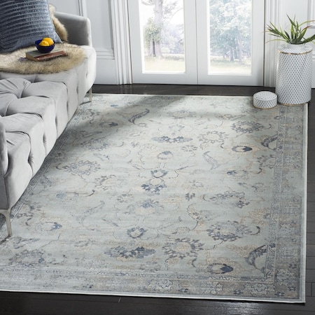 Safavieh Vintage Large Rectangle Area Rug, Light Blue - 8 Ft. X 11 Ft.-2 In. VTG115-7661-8